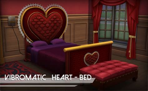 Vibromatic Heart Bed By Mathcope At Sims 4 Studio Sims 4 Updates