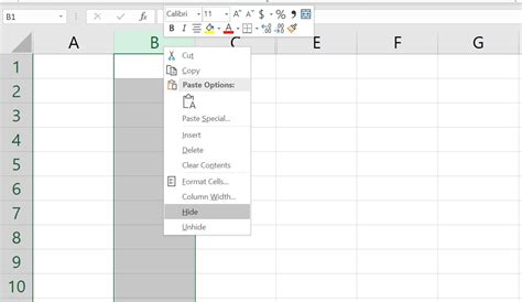 How To Hide And Unhide Columns Rows And Cells In Excel