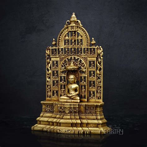 Brass Mahavir Swami 24 Jain Tirthankar Truly Earthy