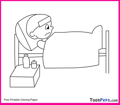 Coloring pages of sick in the category people & activities. Sick Child Coloring Pages - Coloring Home