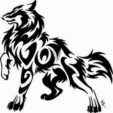Tribal Wolf Tattoo Tribal Drawings Wolf Tattoo Design