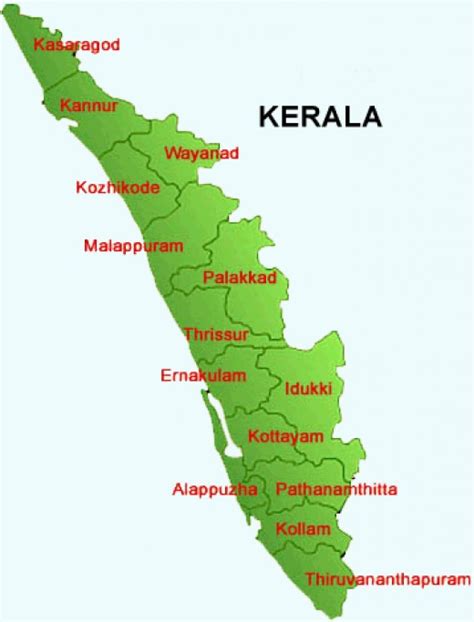 Map of kerala (india), satellite view. Kerala Population and Religions: Amusing Features | HubPages