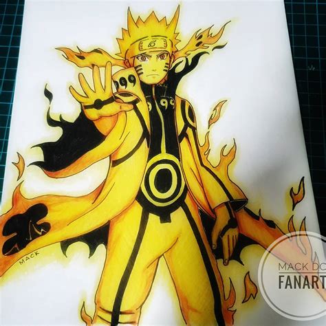 Naruto Bijuu Mode Drawing