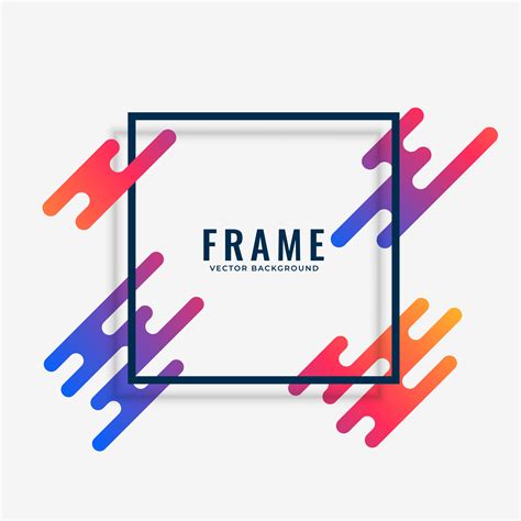 Modern Colorful Frame Design With Text Space Download Free Vector Art