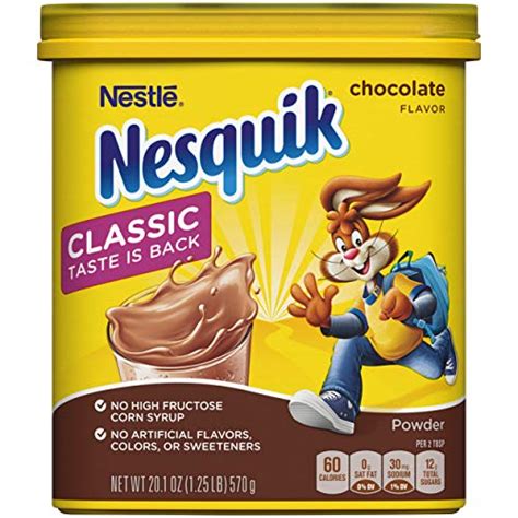 Nesquik Chocolate Flavor Powder Drink Mix Canister 201 Ounce Pricepulse