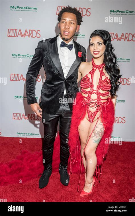 Las Vegas Nv Eeuu 27 Ene 2018 Gina Valentina En El Avn Awards En