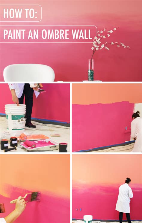 How To Paint An Ombre Wall Colorfully Behr Blog Ombre Wall Wall