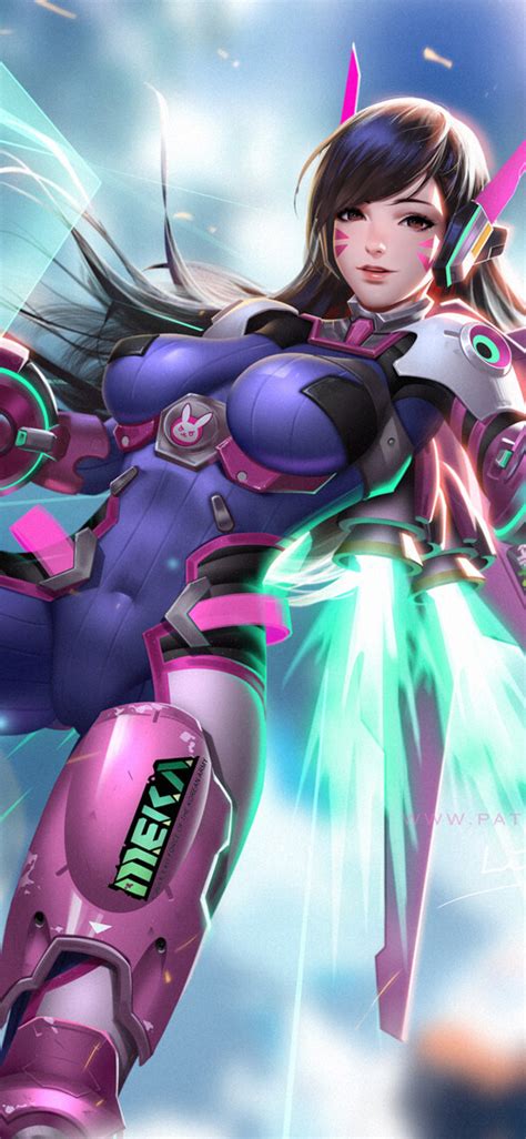 1125x2436 overwatch dva iphone xs iphone 10 iphone x wallpaper hd anime 4k wallpapers images