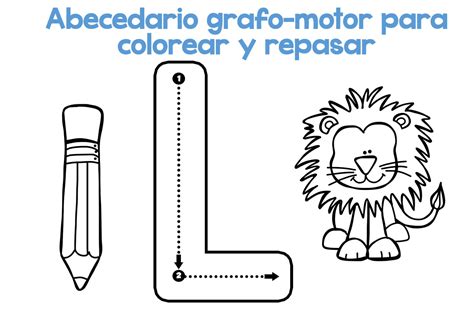Completo Abecedario Grafo Motor Para Colorear Y Repasar12