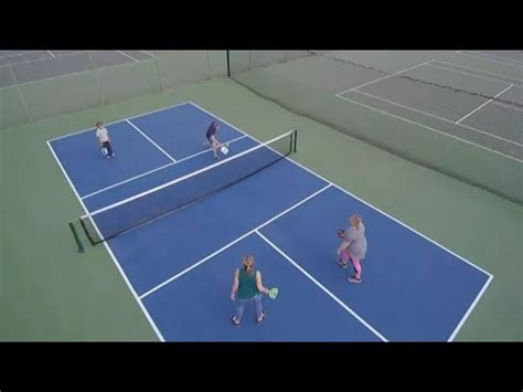 Pickleball is played on a rectangular 44' by 20' court. VIDEO: Pickleball is growing in popularity - YouTube