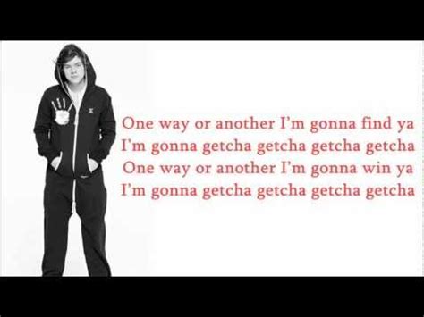 One way or another blondie. One Direction-One Way Or Another (Lyrics+Pictures) - YouTube