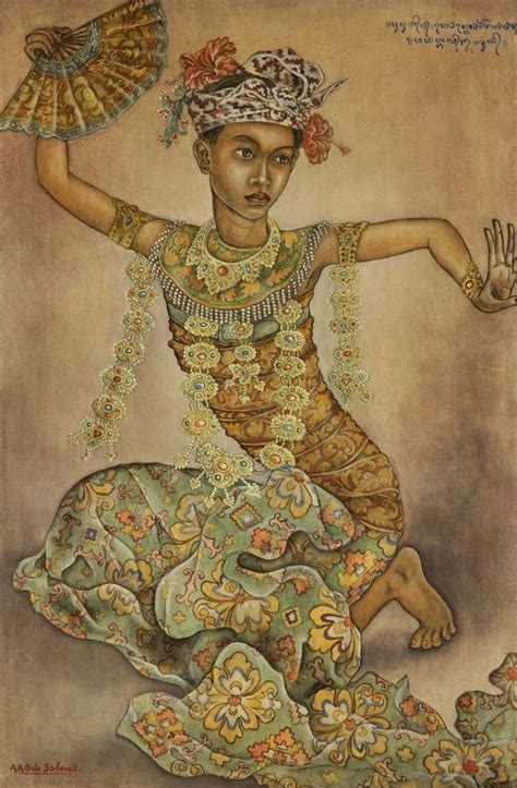 Anak Agung Gede Sobrat Balinese Danseres Indische Schilderijen