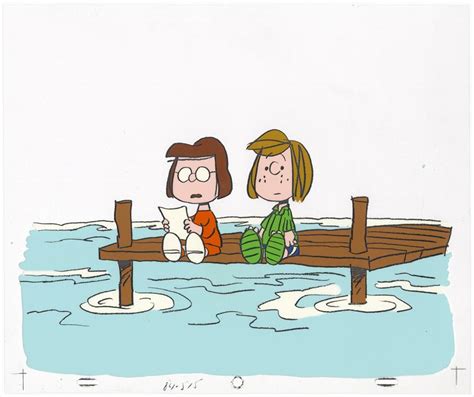 schulz the charlie brown and snoopy show animation publicity cel peppermint patty marcie 1984