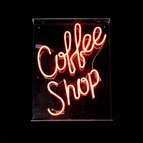 Coffee Shop Neon Sign In Script Air Designs