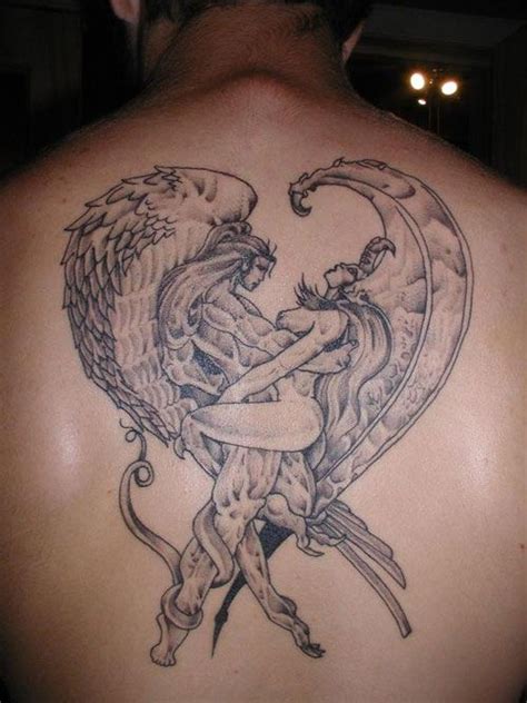 250 Best Angel Devil Tattoo Designs 2021 Demon Vs God Ideas