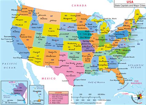 State Capitals And Major Cities Usa Diagram Quizlet