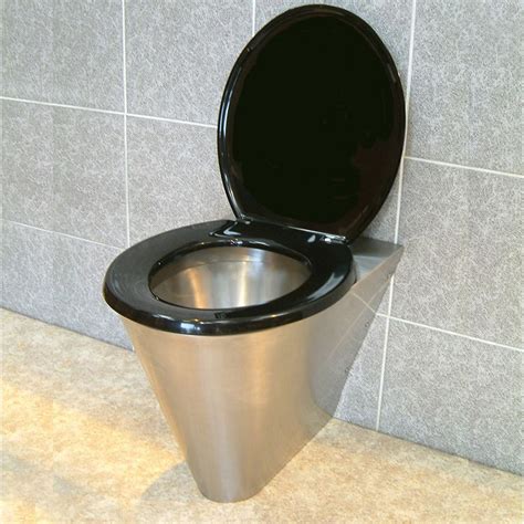 Stainless Steel European Back To Wall Toilet