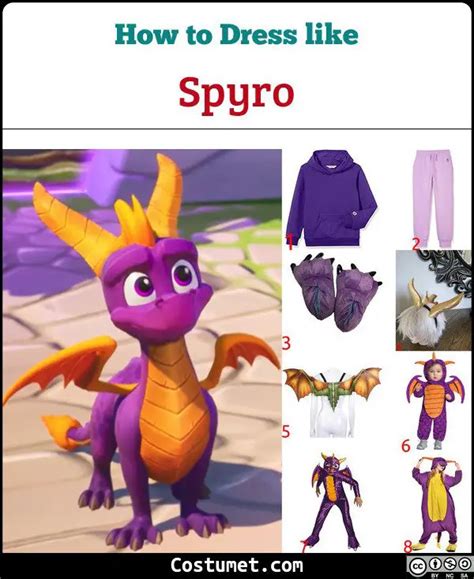Spyro Skylanders Costume For Cosplay And Halloween