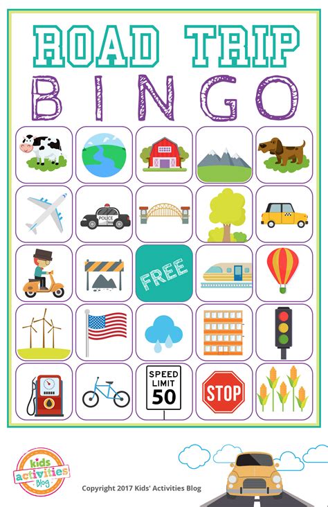 To help you get started, the zebra has collected 30 printable road trip. Road Trip Bingo Printable Game - Free Download of 6 Travel ...