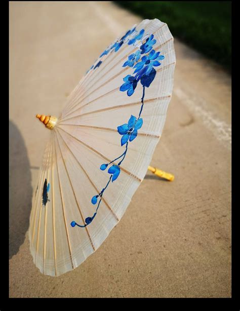 33 Inch Chinese Traditional Oil Paper Umbrella Hand Painted Etsy