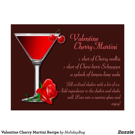 Valentine Cherry Martini Recipe Postcard Cherry Martini Recipe Cherry