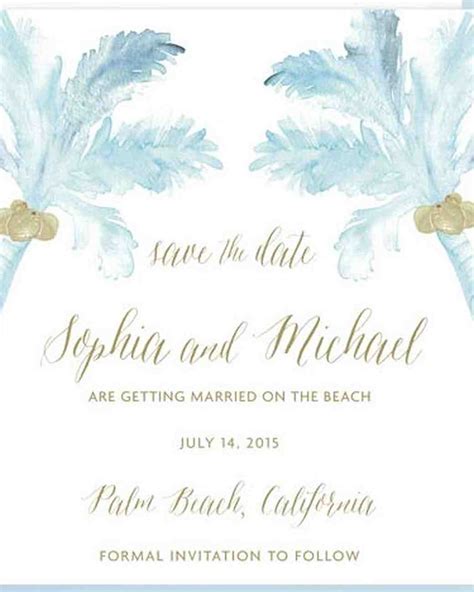 Most beach weddings are held on sunny shores with high temperatures. 32 Destination Wedding Save-the-Dates | Martha Stewart ...