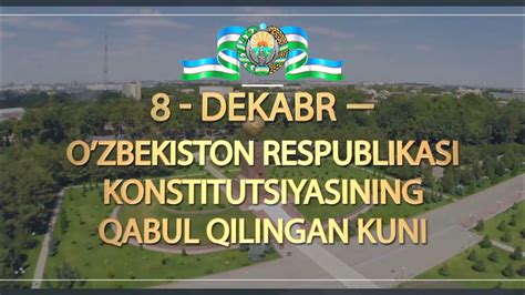 8 Dekabr Konstitutsiya Kuni Ozbekiston Prezidenti Shavkat Mirziyoyev