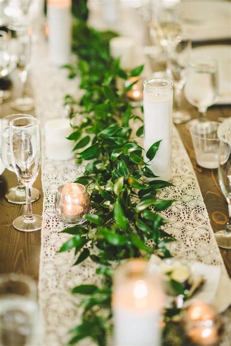 62 Stunning Lush Greenery Wedding Table Runners Weddingomania