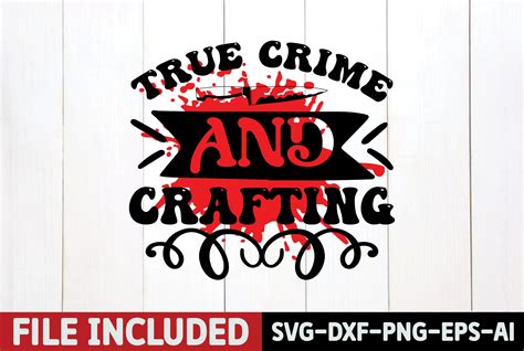 True Crime And Crafting Graphic By Billadigitalart · Creative Fabrica