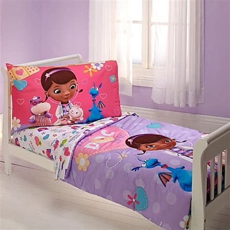 Give your little doc mcstuffins fan the ultimate bedroom makeover with this fun doc mcstuffins kids' bedding comforter. Disney® Doc McStuffins 4-Piece Toddler Bed Set - Bed Bath ...