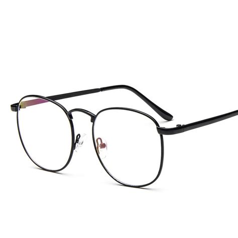 Homens Vidros Ópticos Quadro Prescrição Óculos De Titânio Ultraleves Mulheres Rodada Coreano