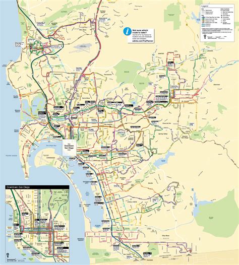 Maps And Routes San Diego Metropolitan Transit System