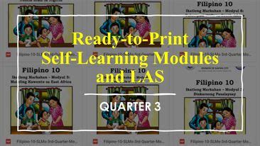 Rd Quarter Ready To Print Modules And LAS With Answer Key Deped Tambayan