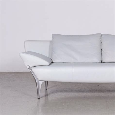 Two seat depths and two back widths offer a variety of design. Rolf Benz 1600 Designer Leather Sofa Blue Genuine Leather ...