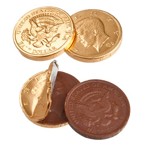 Chocolate Coins 1 Pound Lb Gold