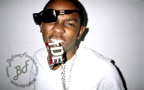 Kendrick Lamara Biting On Diamond Tde Chain Photos Before Famous