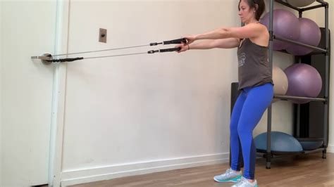 Standing Wide Resistance Band Row Youtube