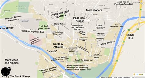 A Judgmental Map Of Athens Ohio
