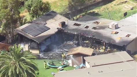 Raw Video Crews Douse House Fire In Chula Vista Youtube