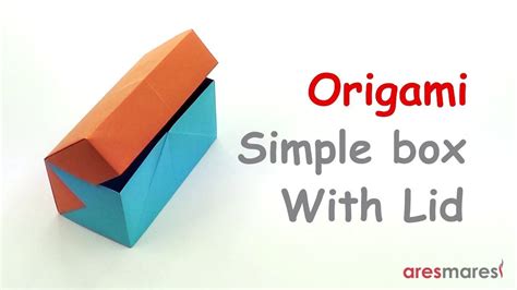 Origami Very Easy Rectangular Box With Lid Easy Modular Origami