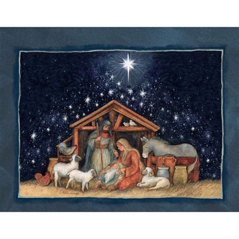 Nativity Assorted 5375 In X 6875 In Boxed Christmas Cards By Susan