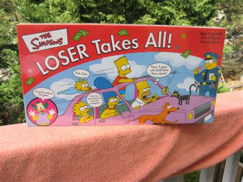 2001 Roseart No 31368 The Simpsons Loser Takes All Board Game For Sale