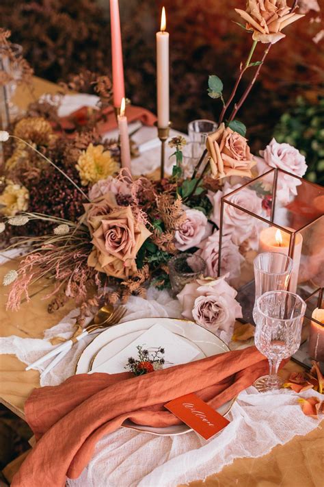 Brace Yourself For This Stunning Autumn Wedding Styled Shoot With A Woodsy Garden Vibe Oozing
