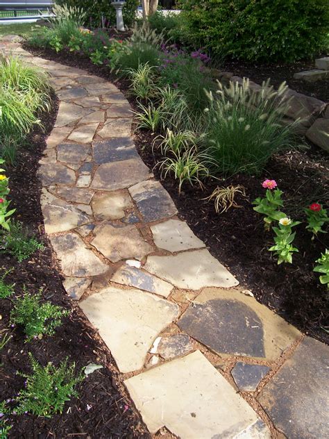 Set the stones the right way and enjoy the carefree. Flagstone Pathway Install | Flagstone with Decomposed ...
