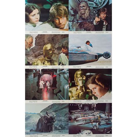 Star Wars A New Hope Us Lobby Cards X8