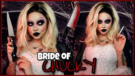 Tiffany Valentine The Bride Of Chucky Halloween Tutorial Sydney Nicole Youtube