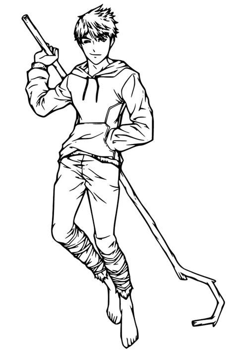 Jack Frost The Guardian Of Fun Coloring Page Printable Coloring Page