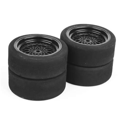 4pcs Unique Foam Tiresand Wheel 12mm Hex For Hpi Hsp Rc 110 On Road