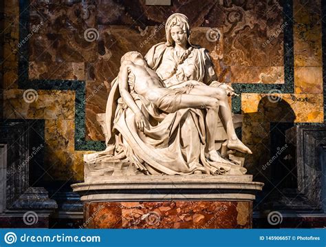 La Pieta Renaissance Sculpture By Michelangelo Buonarroti Inside St