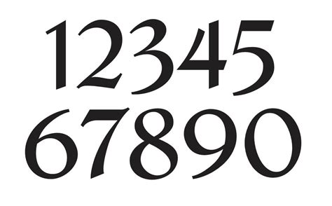 Classic House Number Fonts